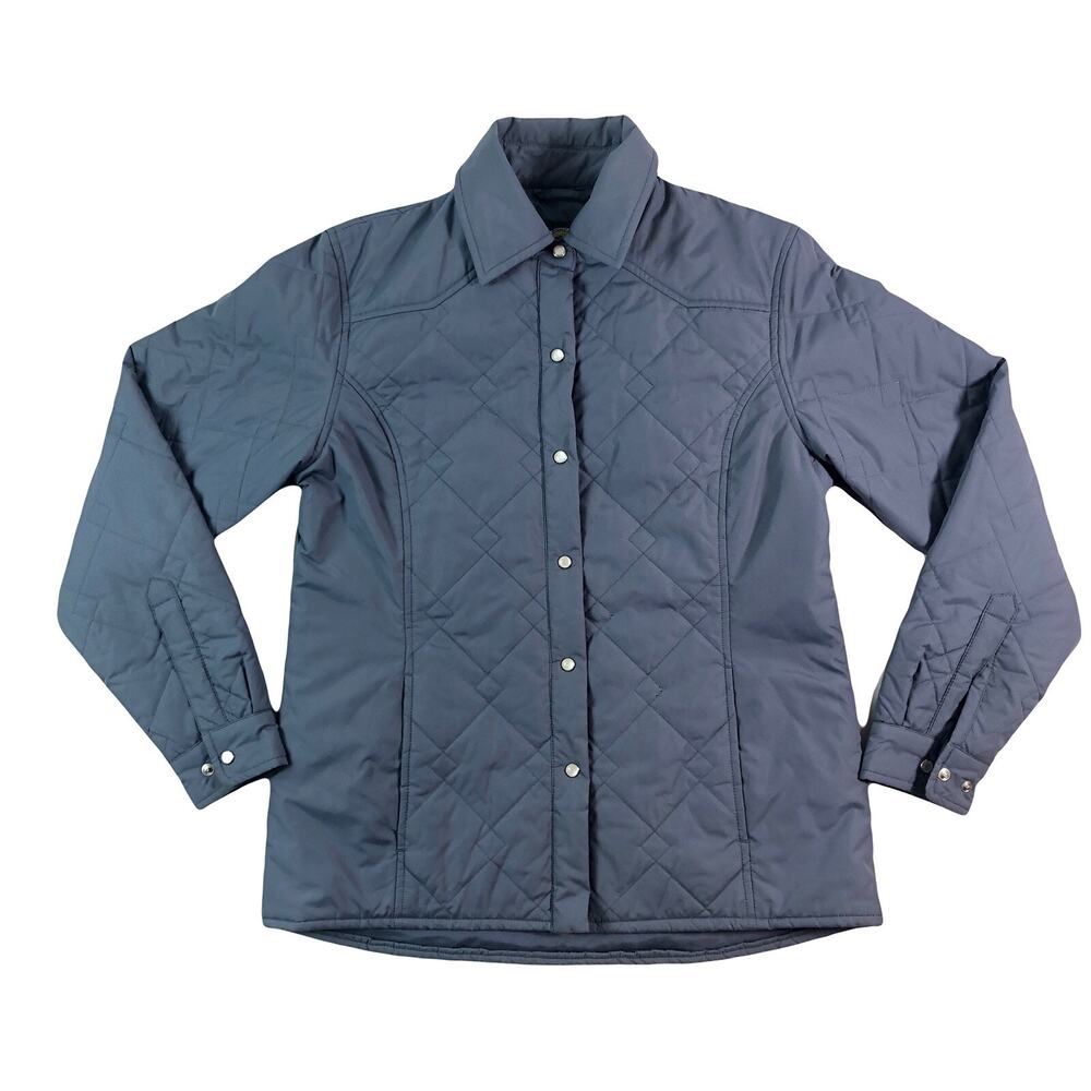 Cabelas For Women Quilted Pearl Snap Button Polyester Jacket Size Medium Regular